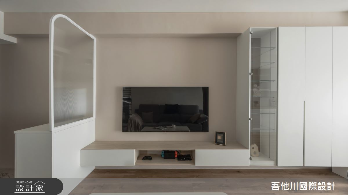 20坪新成屋(5年以下)＿北歐風客廳案例圖片＿吾他川室內設計＿吾他川_J House_新竹香山之11