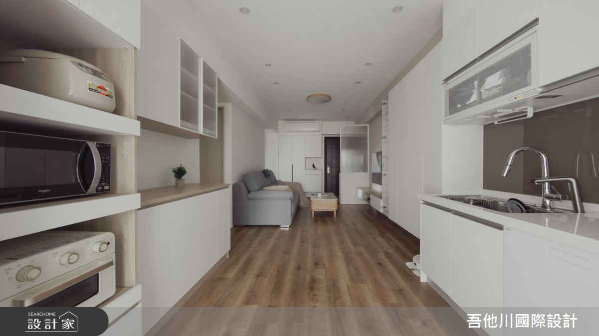 20坪新成屋(5年以下)＿北歐風玄關客廳廚房案例圖片＿吾他川室內設計＿吾他川_J House_新竹香山之18