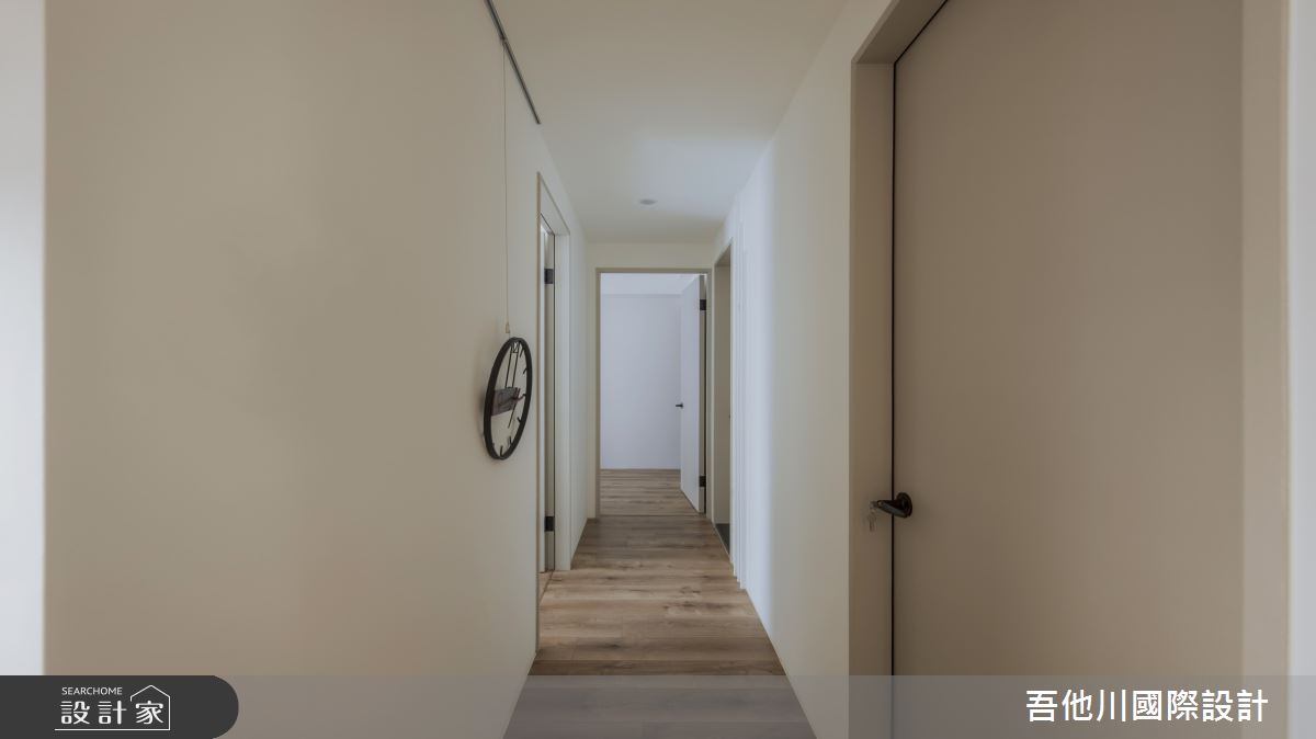 20坪新成屋(5年以下)＿北歐風走廊案例圖片＿吾他川室內設計＿吾他川_J House_新竹香山之23