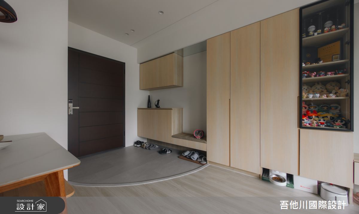 18坪新成屋(5年以下)＿北歐風玄關餐廳案例圖片＿吾他川室內設計＿吾他川_木光映居_新竹穹林之1