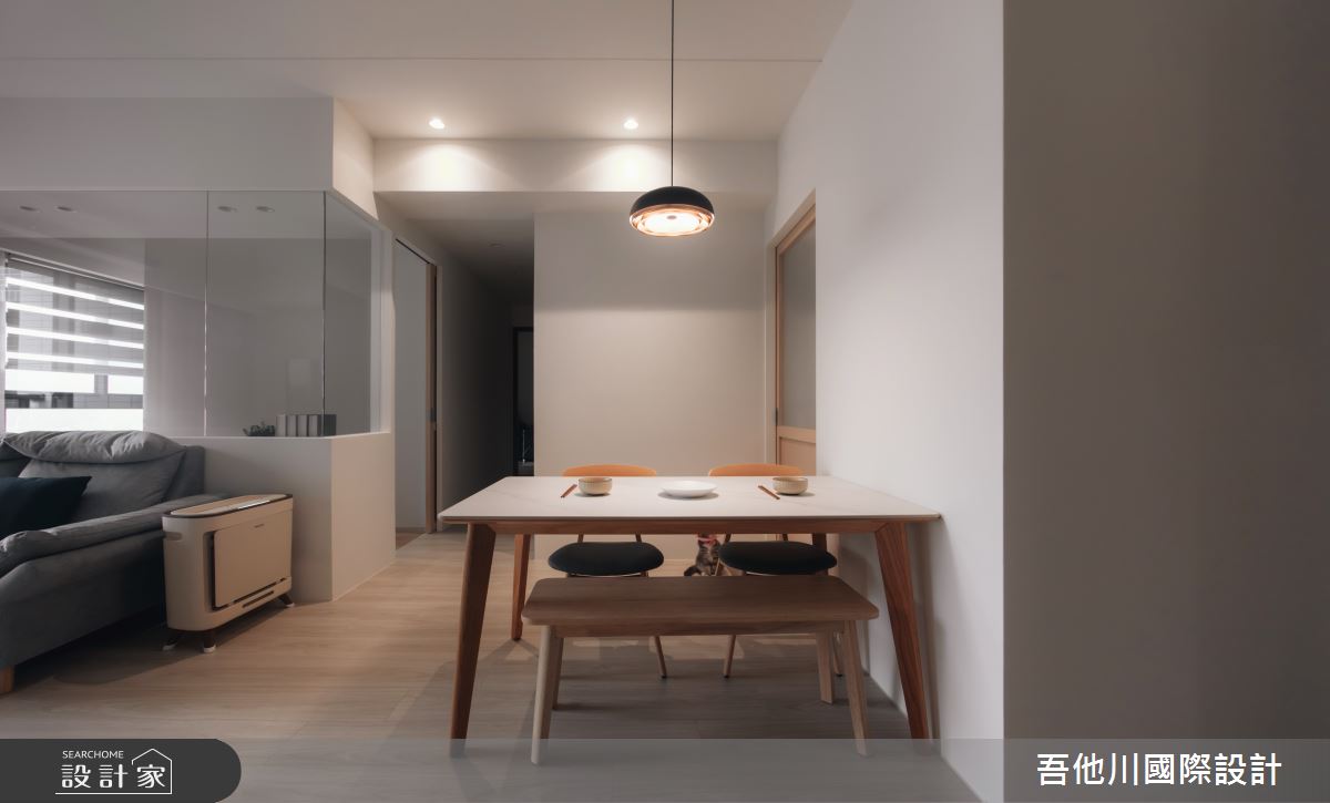 18坪新成屋(5年以下)＿北歐風餐廳案例圖片＿吾他川室內設計＿吾他川_木光映居_新竹穹林之7