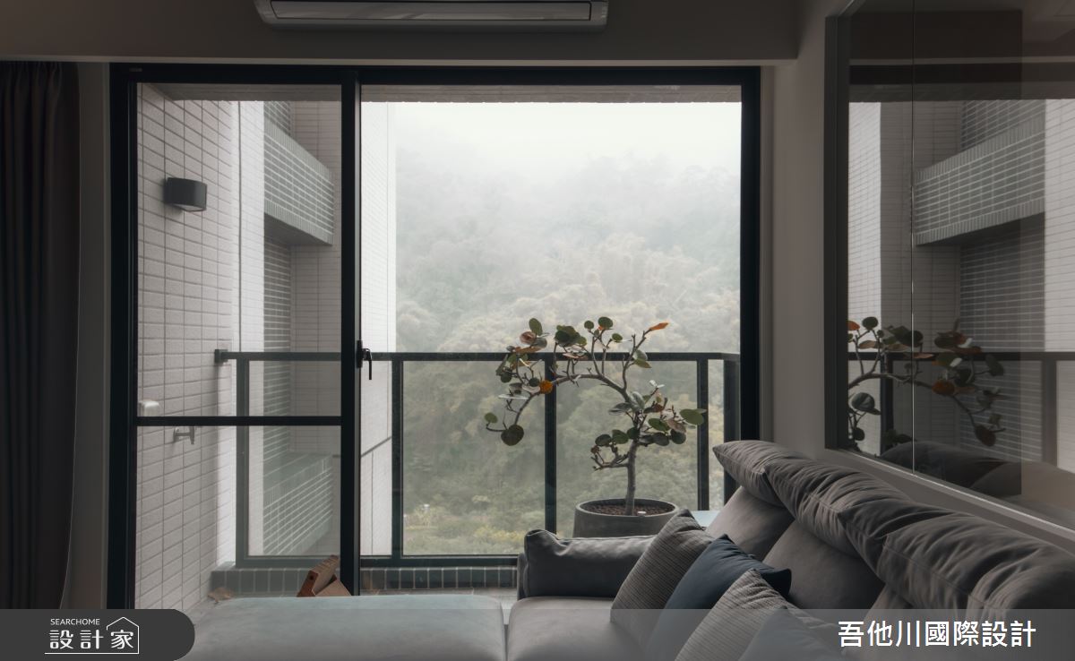 18坪新成屋(5年以下)＿北歐風客廳案例圖片＿吾他川室內設計＿吾他川_木光映居_新竹穹林之20
