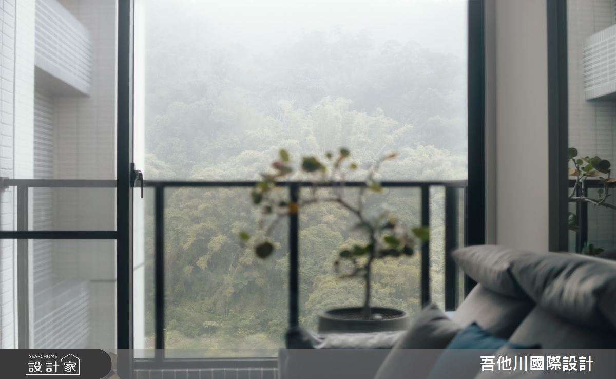 18坪新成屋(5年以下)＿北歐風客廳案例圖片＿吾他川室內設計＿吾他川_木光映居_新竹穹林之21