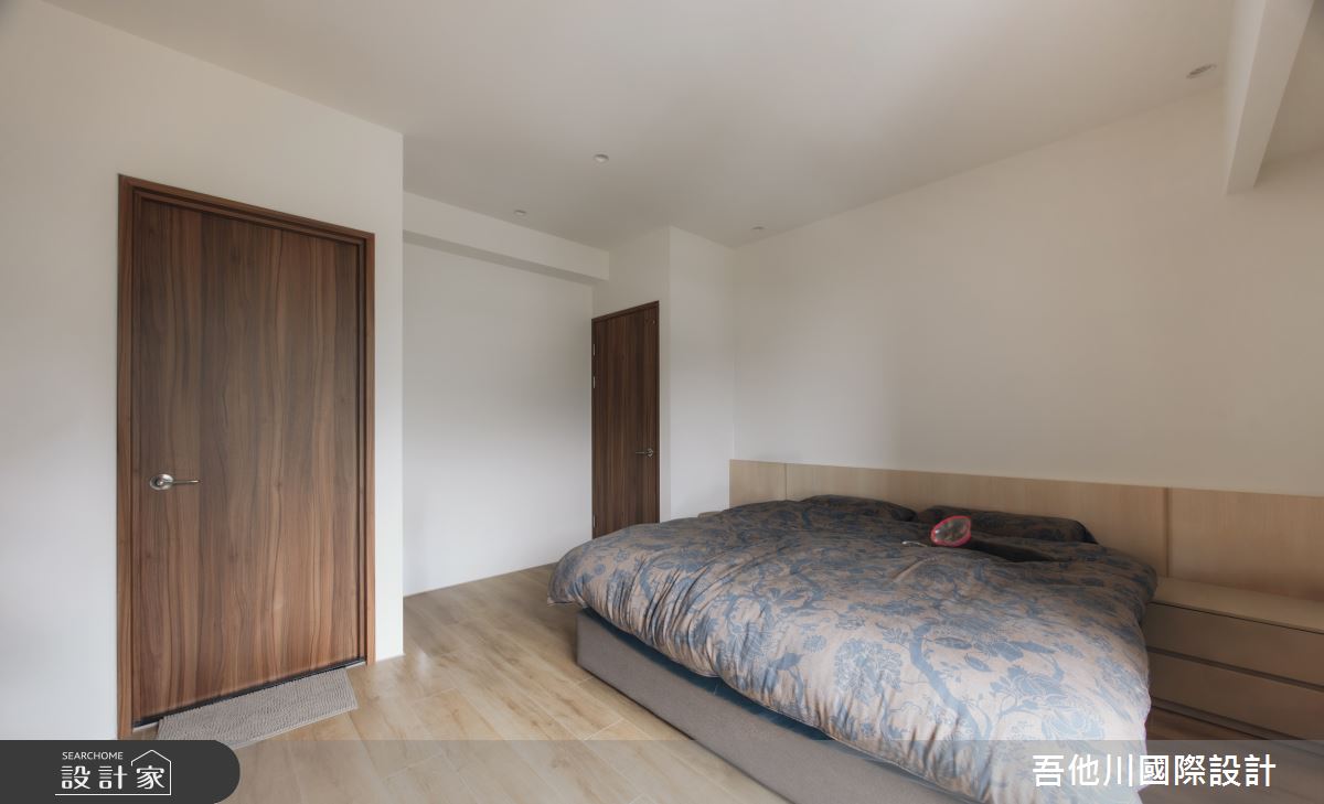 18坪新成屋(5年以下)＿北歐風臥室案例圖片＿吾他川室內設計＿吾他川_木光映居_新竹穹林之29