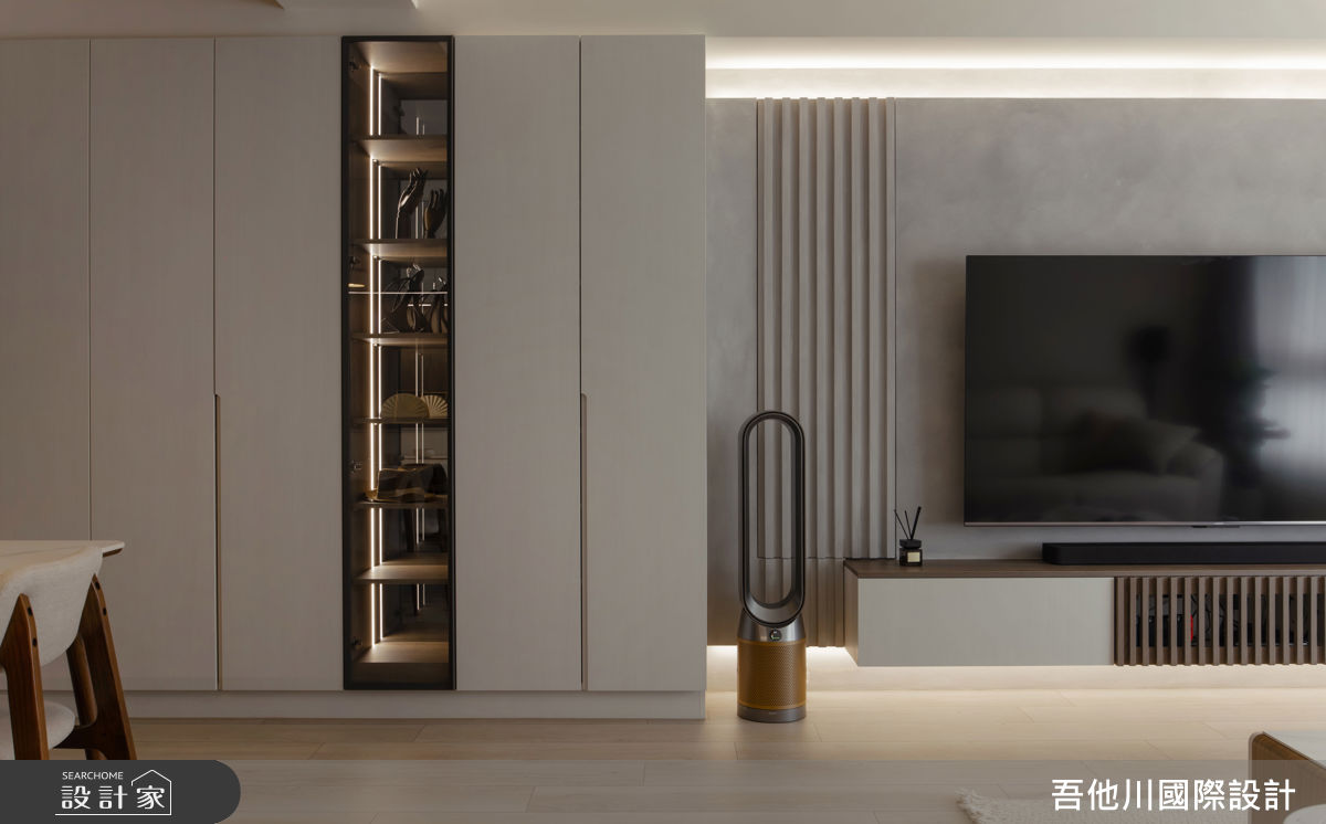 25坪新成屋(5年以下)＿混搭風客廳案例圖片＿吾他川室內設計＿吾他川_暮光雲居_新竹竹東之22