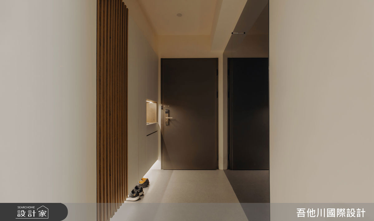 25坪新成屋(5年以下)＿混搭風玄關案例圖片＿吾他川室內設計＿吾他川_暮光雲居_新竹竹東之1