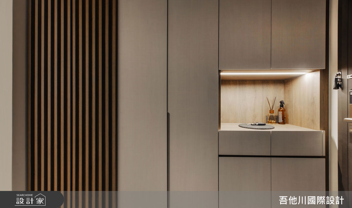 25坪新成屋(5年以下)＿混搭風玄關案例圖片＿吾他川室內設計＿吾他川_暮光雲居_新竹竹東之3