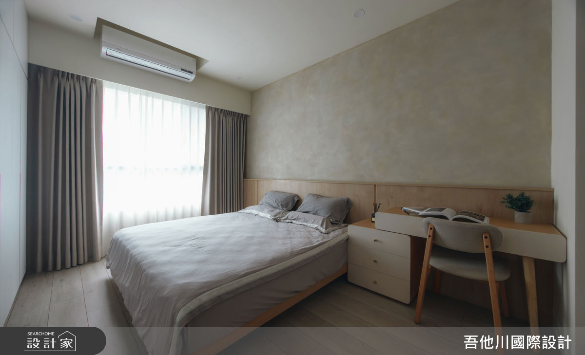 25坪新成屋(5年以下)＿混搭風臥室案例圖片＿吾他川室內設計＿吾他川_暮光雲居_新竹竹東之28