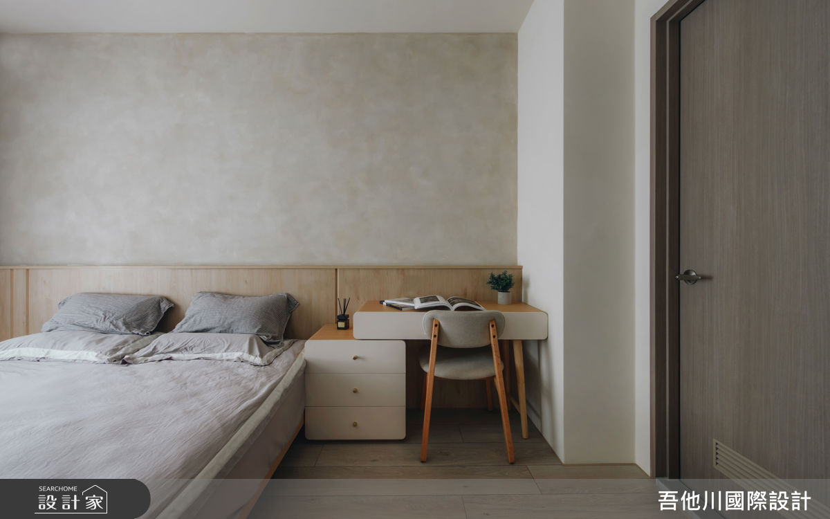 25坪新成屋(5年以下)＿混搭風臥室案例圖片＿吾他川室內設計＿吾他川_暮光雲居_新竹竹東之27