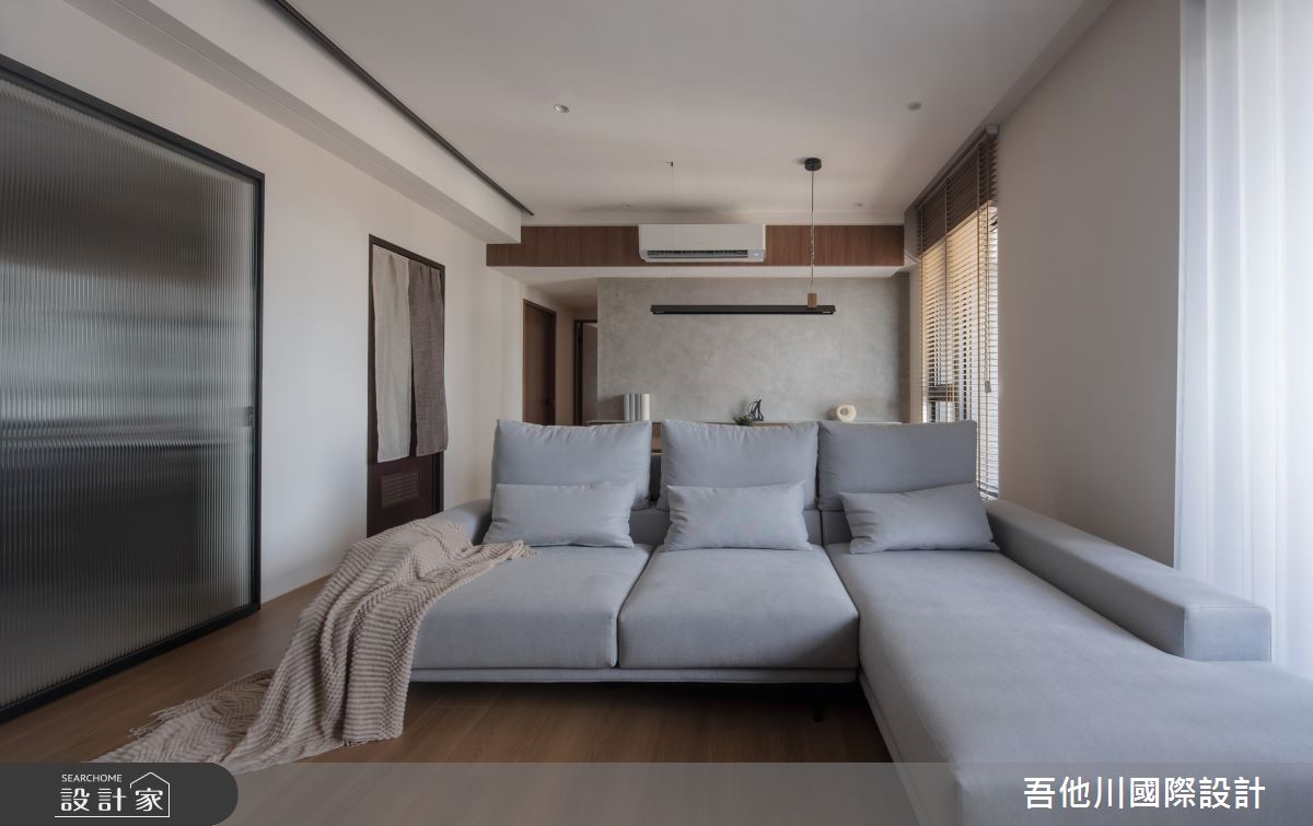 25坪新成屋(5年以下)＿現代風客廳案例圖片＿吾他川室內設計＿吾他川_夜木之境_新竹之11