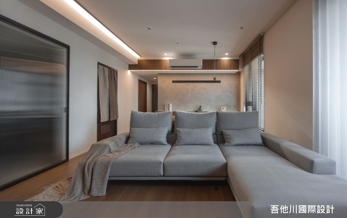 25坪新成屋(5年以下)＿現代風客廳案例圖片＿吾他川室內設計＿吾他川_夜木之境_新竹之12