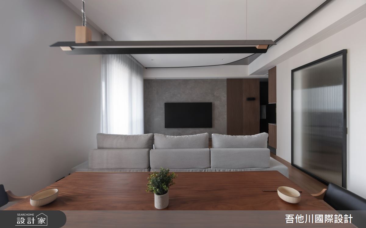 25坪新成屋(5年以下)＿現代風客廳餐廳案例圖片＿吾他川室內設計＿吾他川_夜木之境_新竹之20