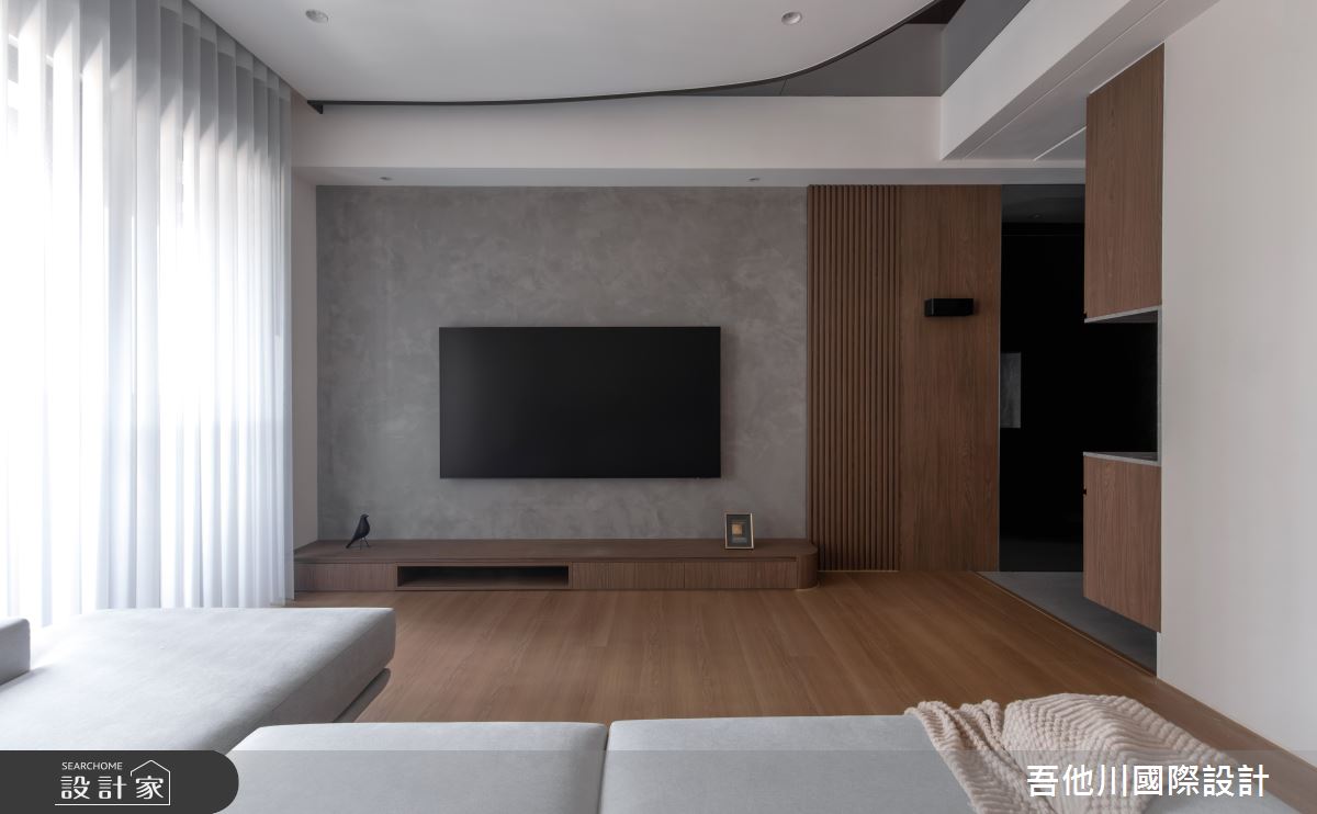 25坪新成屋(5年以下)＿現代風客廳案例圖片＿吾他川室內設計＿吾他川_夜木之境_新竹之21