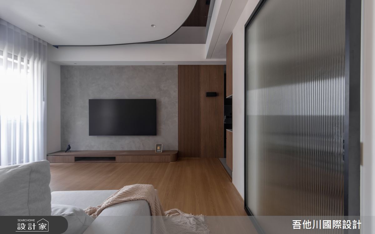 25坪新成屋(5年以下)＿現代風客廳案例圖片＿吾他川室內設計＿吾他川_夜木之境_新竹之26