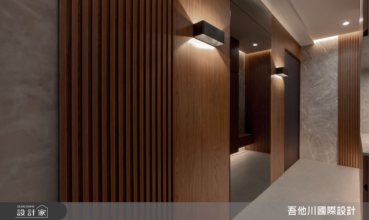 25坪新成屋(5年以下)＿現代風玄關案例圖片＿吾他川室內設計＿吾他川_夜木之境_新竹之3