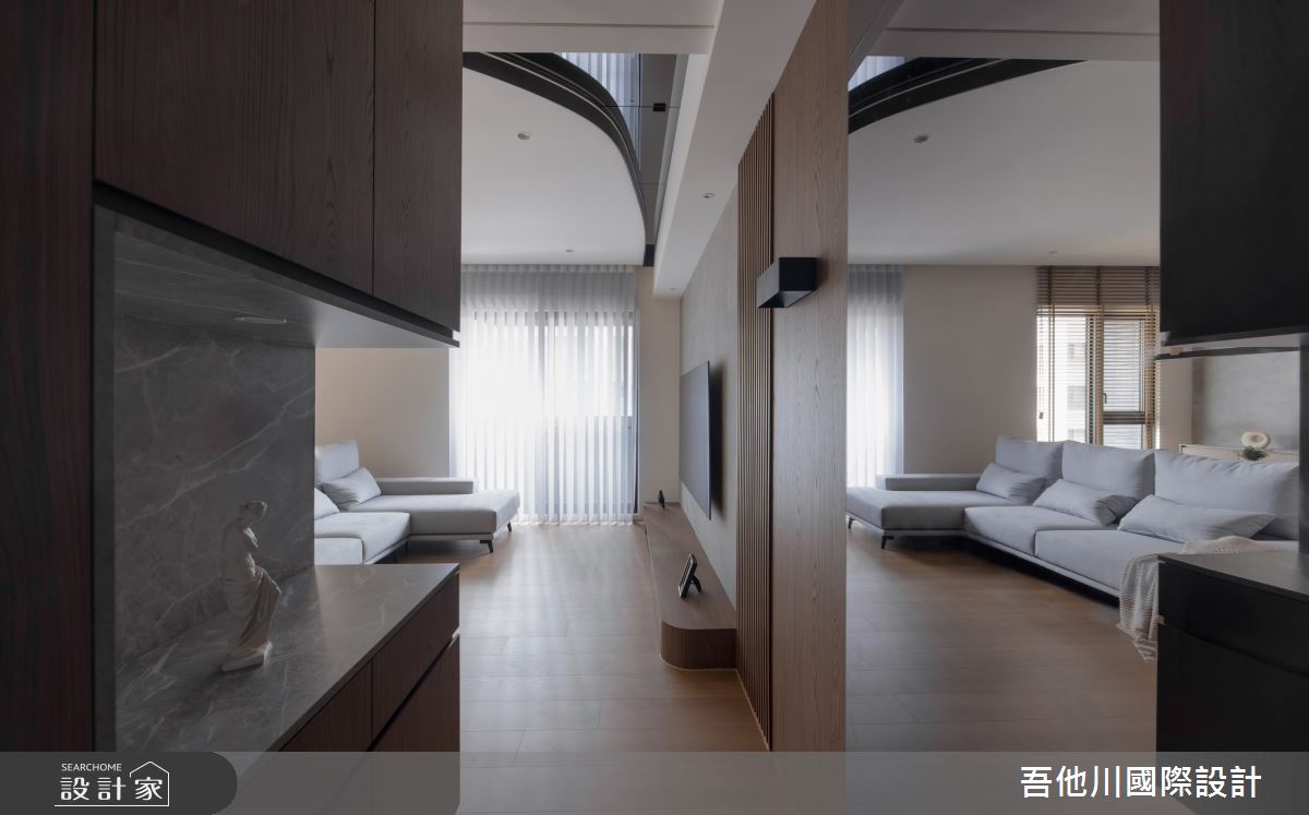 25坪新成屋(5年以下)＿現代風玄關案例圖片＿吾他川室內設計＿吾他川_夜木之境_新竹之6