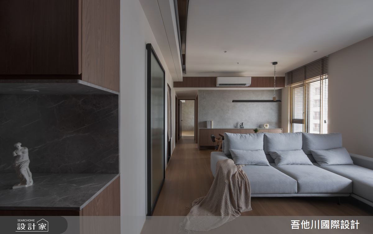 25坪新成屋(5年以下)＿現代風客廳案例圖片＿吾他川室內設計＿吾他川_夜木之境_新竹之13