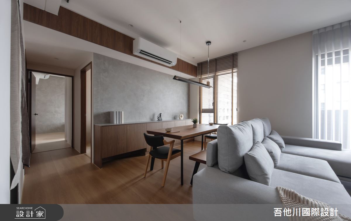 25坪新成屋(5年以下)＿現代風客廳餐廳案例圖片＿吾他川室內設計＿吾他川_夜木之境_新竹之18