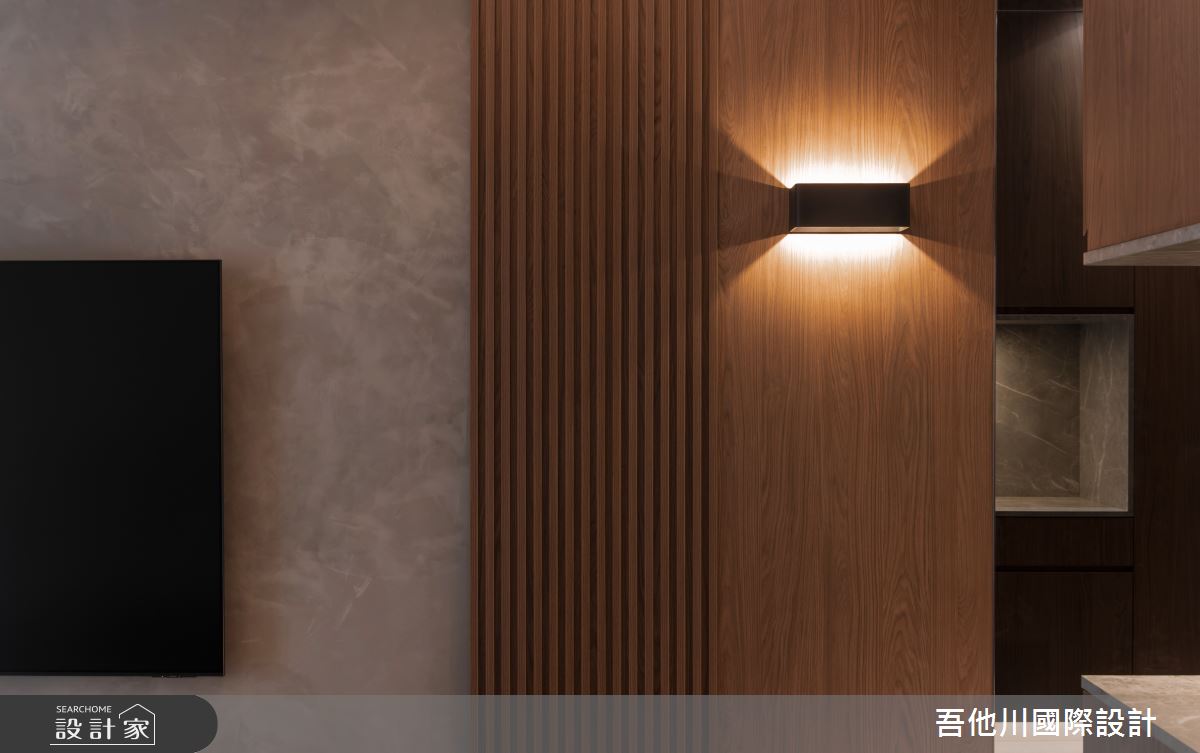 25坪新成屋(5年以下)＿現代風客廳案例圖片＿吾他川室內設計＿吾他川_夜木之境_新竹之25