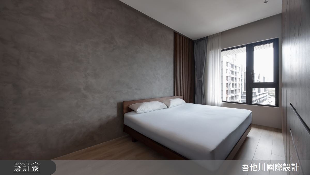 25坪新成屋(5年以下)＿現代風臥室案例圖片＿吾他川室內設計＿吾他川_夜木之境_新竹之34