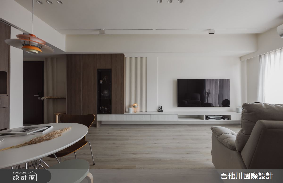 20坪新成屋(5年以下)＿北歐風客廳餐廳案例圖片＿吾他川室內設計＿吾他川_微塵境界_新竹竹北之8