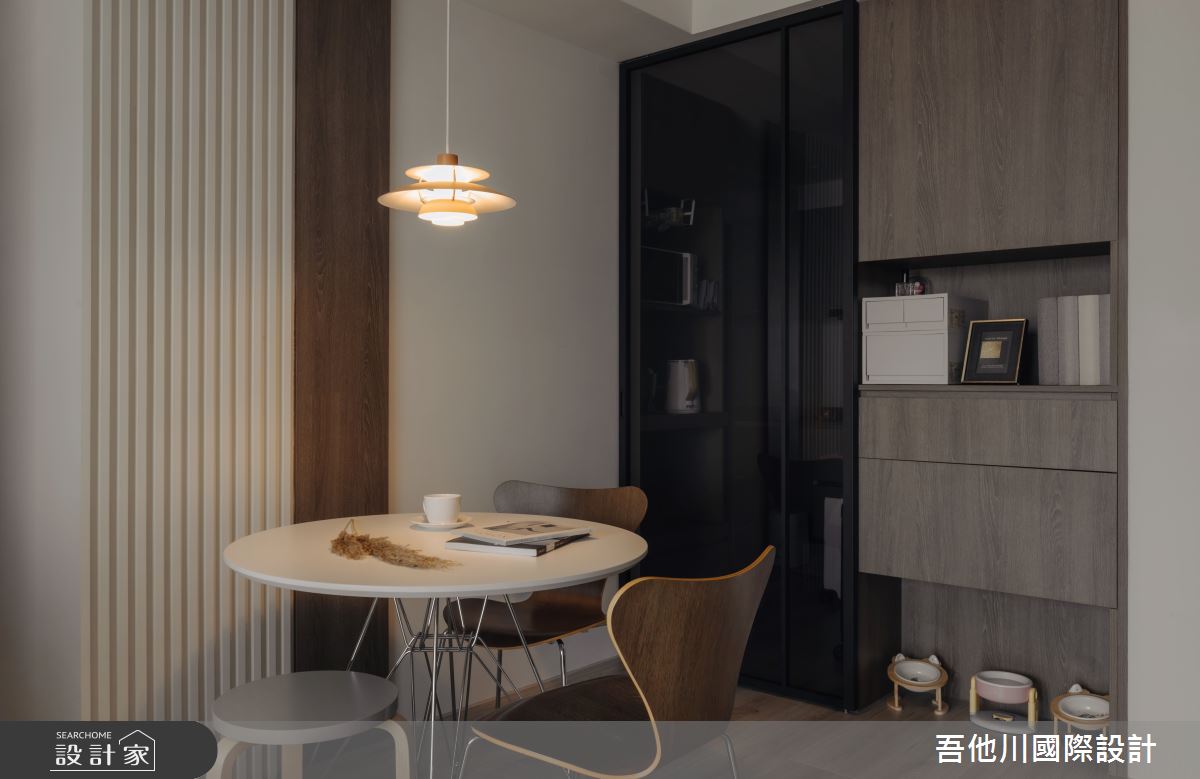 20坪新成屋(5年以下)＿北歐風餐廳案例圖片＿吾他川室內設計＿吾他川_微塵境界_新竹竹北之24