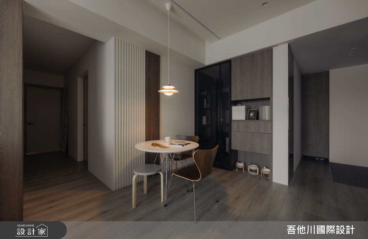 20坪新成屋(5年以下)＿北歐風玄關餐廳案例圖片＿吾他川室內設計＿吾他川_微塵境界_新竹竹北之21