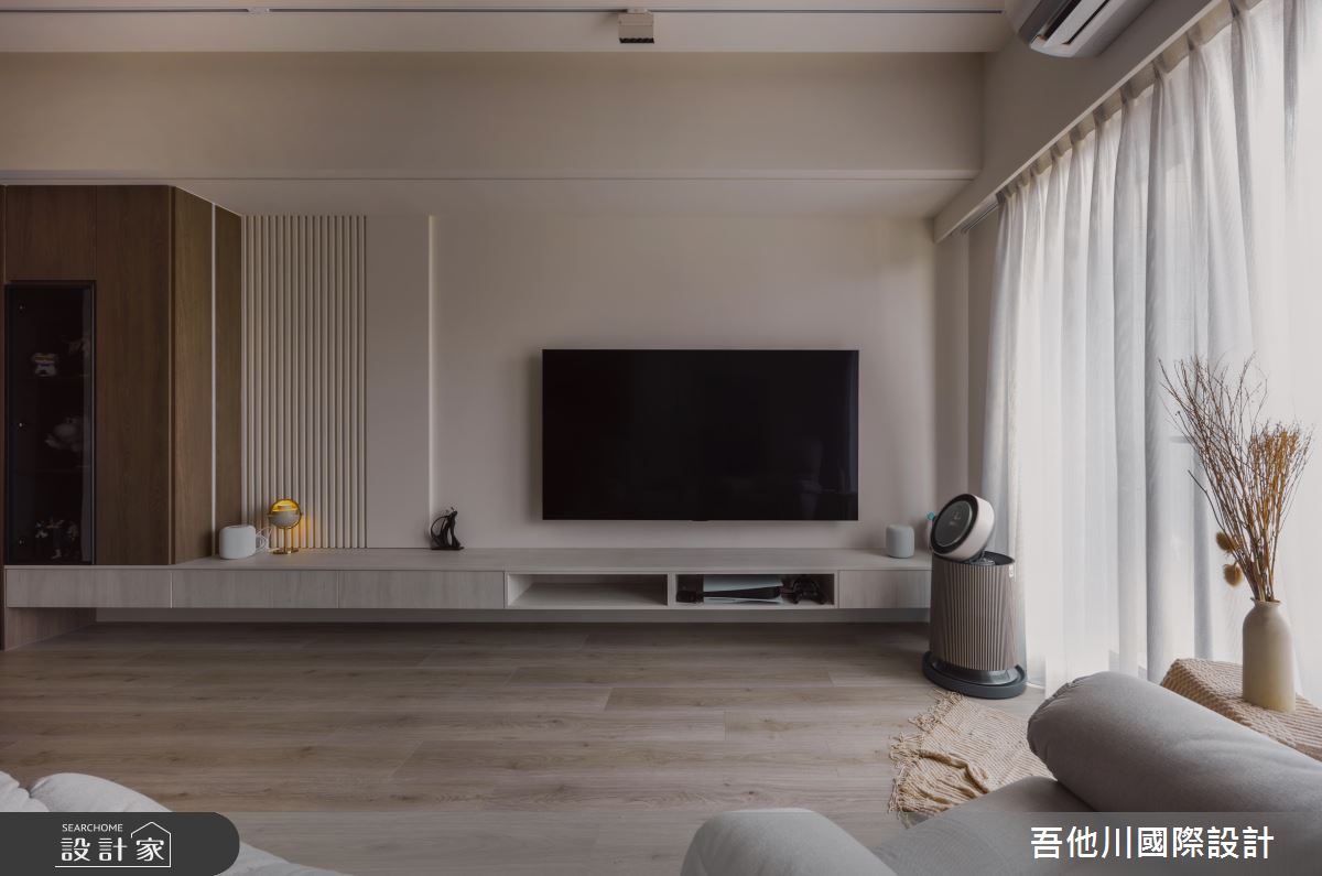 20坪新成屋(5年以下)＿北歐風客廳案例圖片＿吾他川室內設計＿吾他川_微塵境界_新竹竹北之19