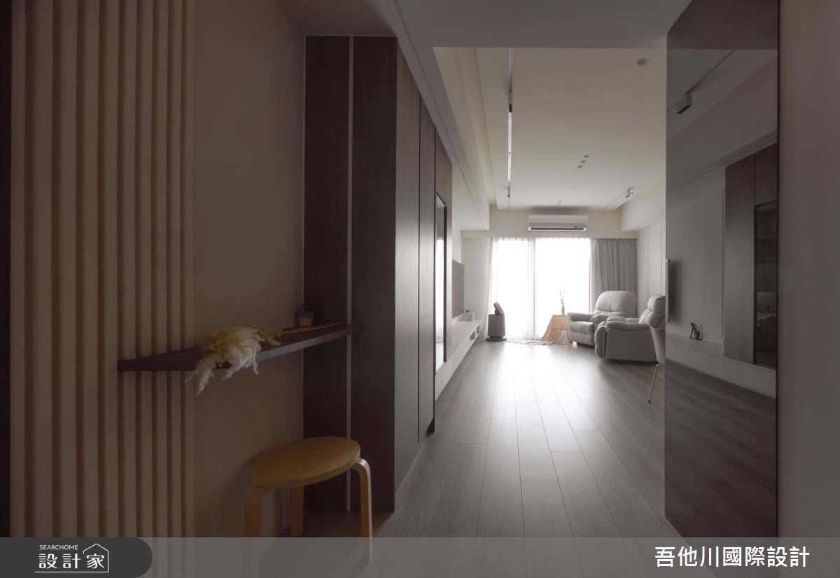 20坪新成屋(5年以下)＿北歐風玄關案例圖片＿吾他川室內設計＿吾他川_微塵境界_新竹竹北之1