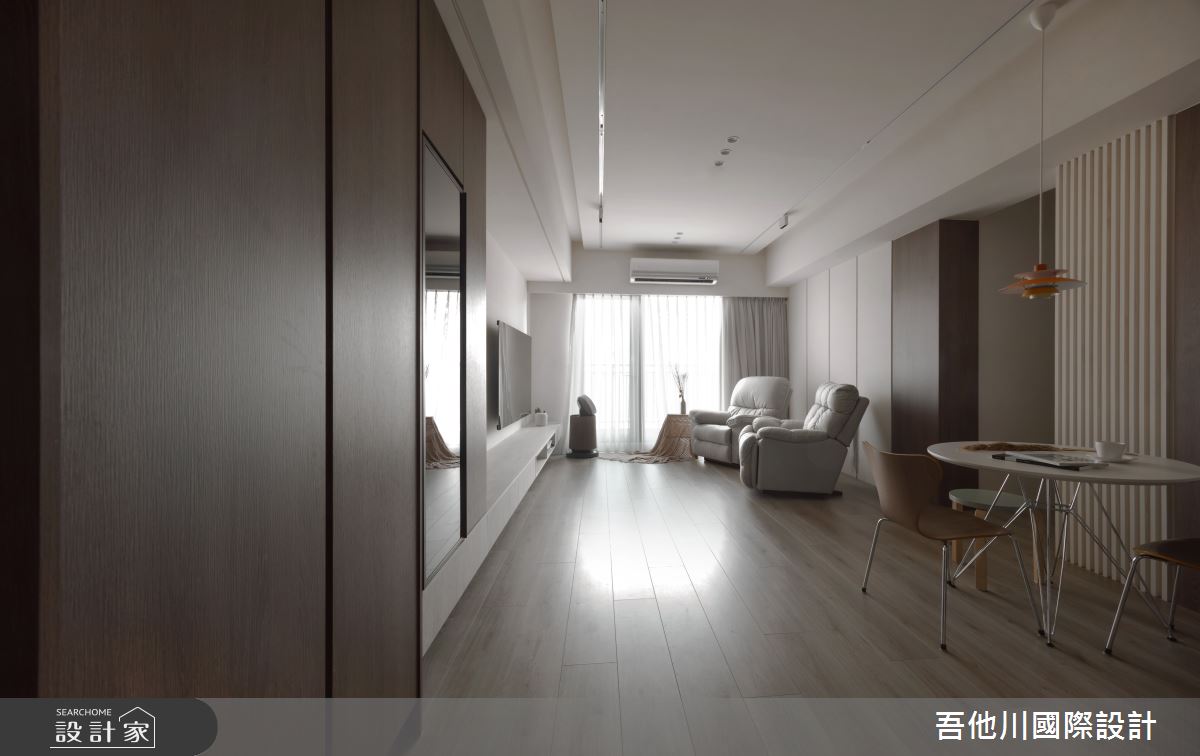 20坪新成屋(5年以下)＿北歐風客廳餐廳案例圖片＿吾他川室內設計＿吾他川_微塵境界_新竹竹北之5