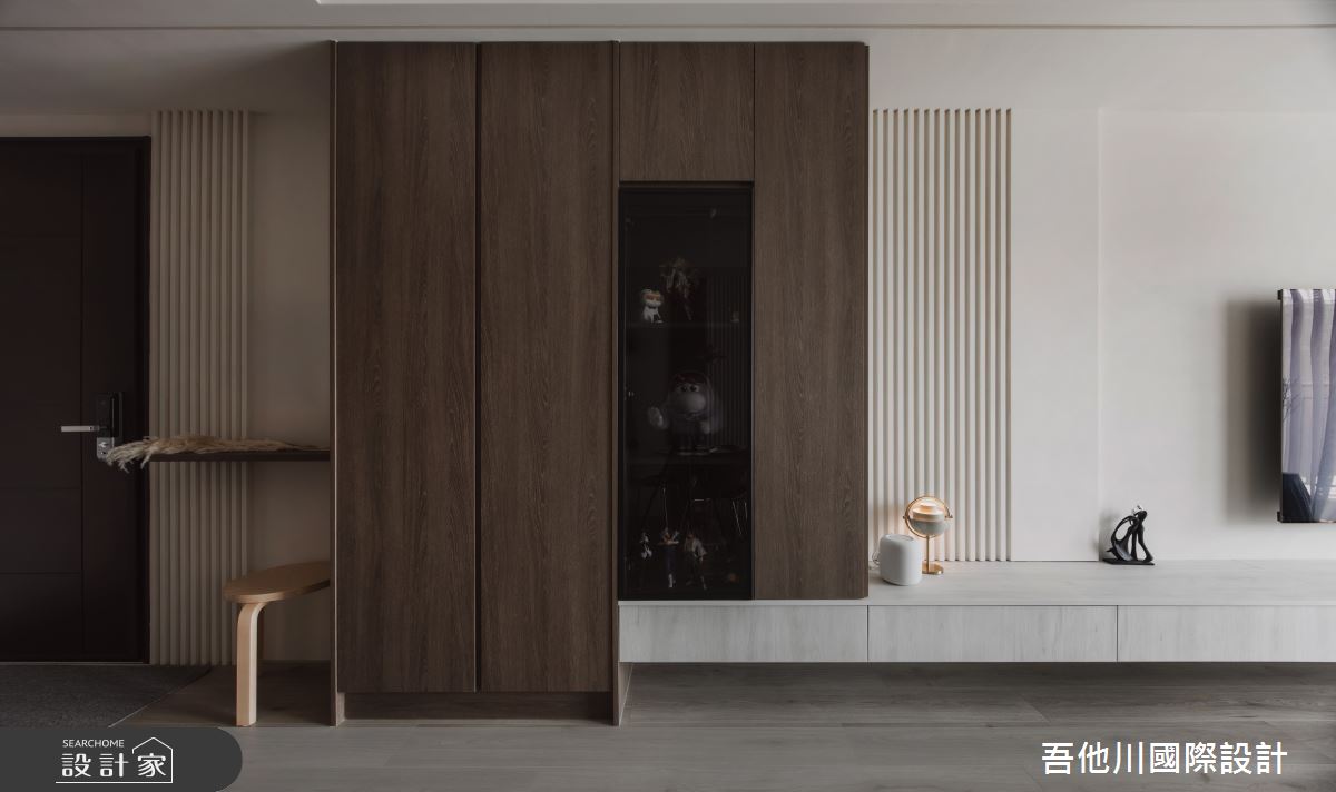 20坪新成屋(5年以下)＿北歐風玄關客廳案例圖片＿吾他川室內設計＿吾他川_微塵境界_新竹竹北之9