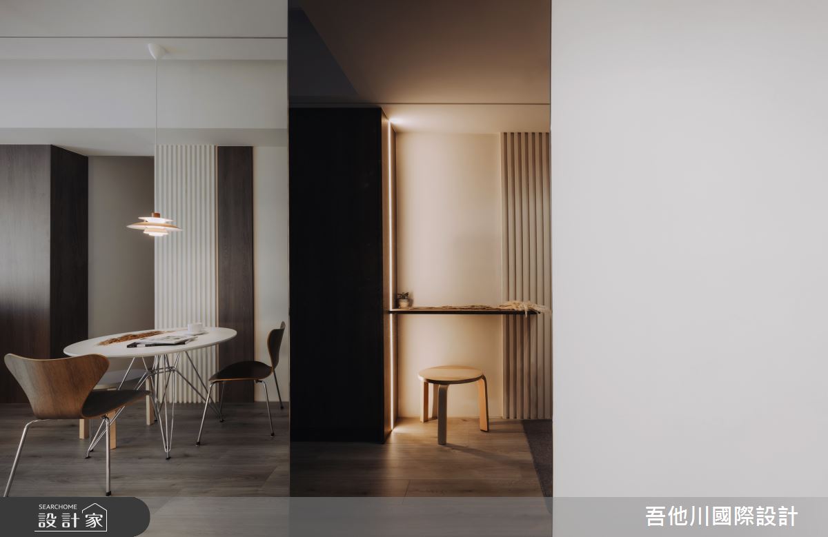 20坪新成屋(5年以下)＿北歐風玄關客廳案例圖片＿吾他川室內設計＿吾他川_微塵境界_新竹竹北之3