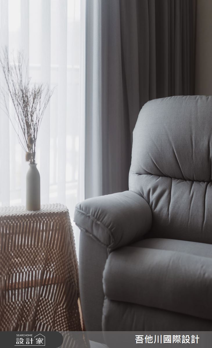 20坪新成屋(5年以下)＿北歐風客廳案例圖片＿吾他川室內設計＿吾他川_微塵境界_新竹竹北之17
