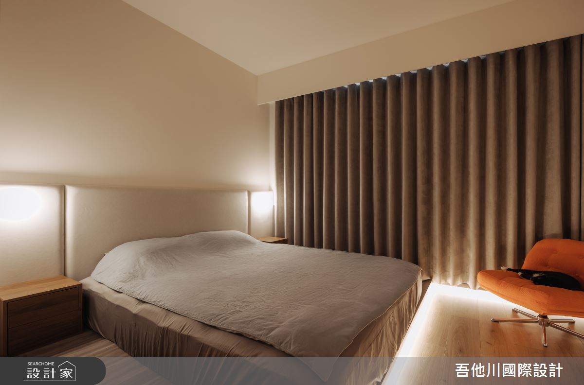 20坪新成屋(5年以下)＿北歐風臥室案例圖片＿吾他川室內設計＿吾他川_微塵境界_新竹竹北之33