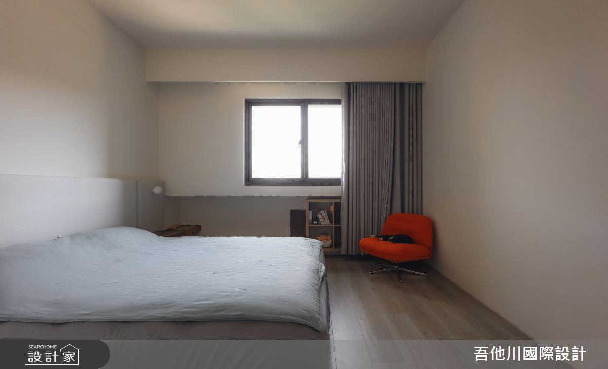 20坪新成屋(5年以下)＿北歐風臥室案例圖片＿吾他川室內設計＿吾他川_微塵境界_新竹竹北之35