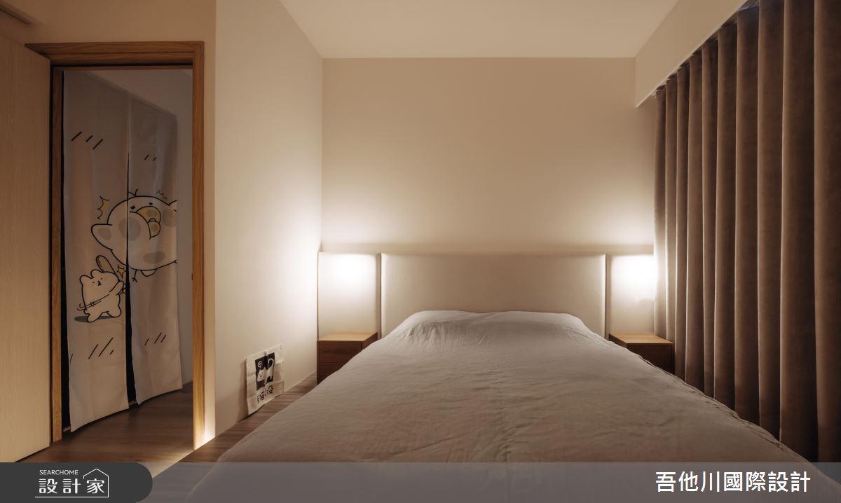 20坪新成屋(5年以下)＿北歐風臥室案例圖片＿吾他川室內設計＿吾他川_微塵境界_新竹竹北之34