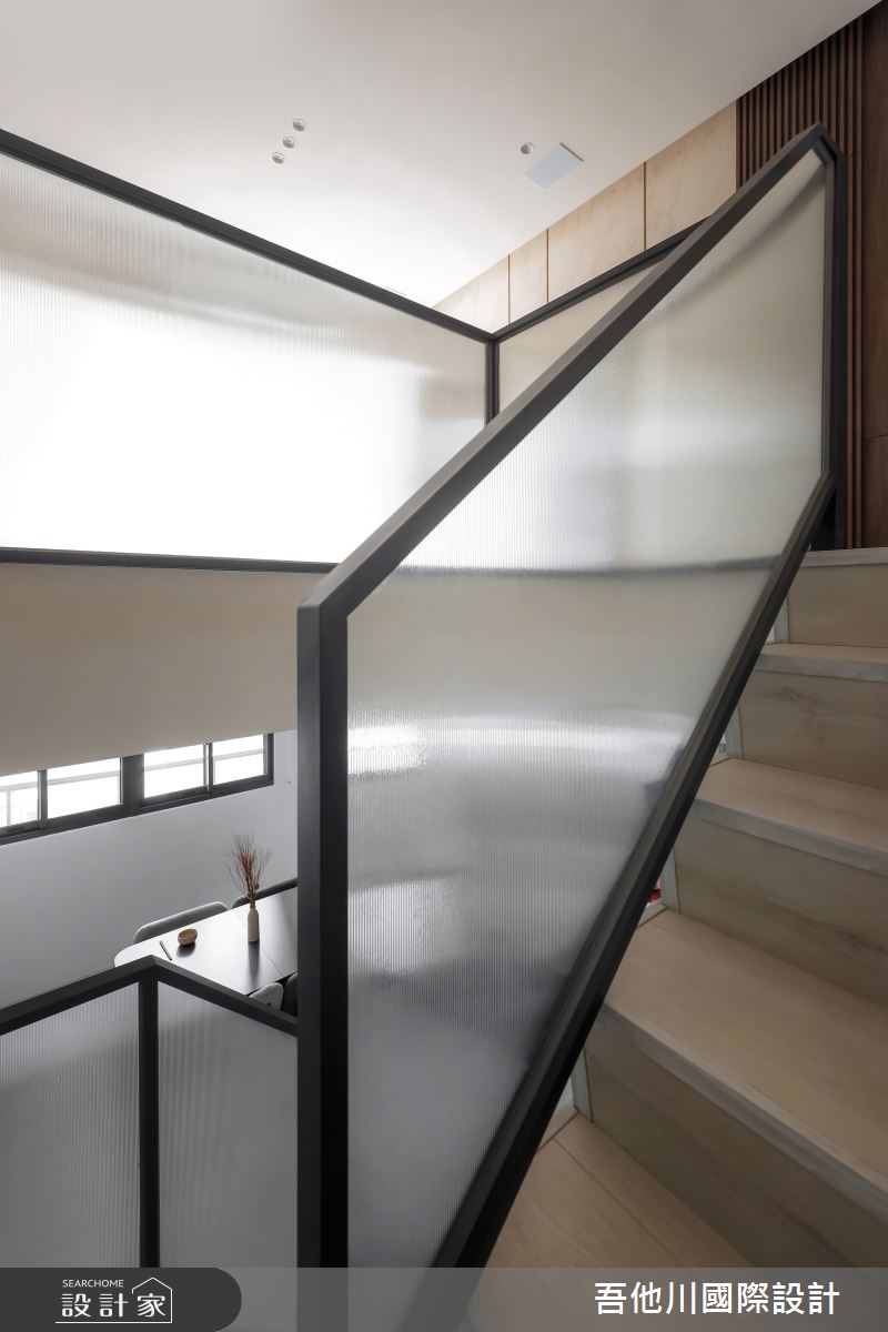30坪新成屋(5年以下)＿現代風樓梯案例圖片＿吾他川室內設計＿吾他川_暮色半宅_苗栗竹南之9