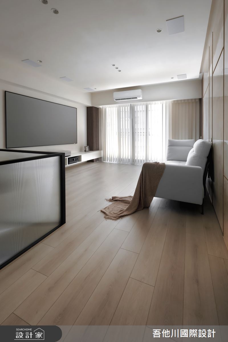 30坪新成屋(5年以下)＿現代風客廳案例圖片＿吾他川室內設計＿吾他川_暮色半宅_苗栗竹南之10