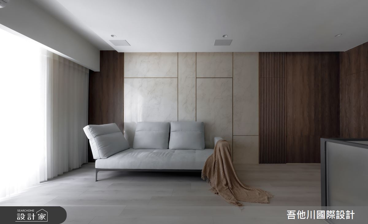 30坪新成屋(5年以下)＿現代風客廳案例圖片＿吾他川室內設計＿吾他川_暮色半宅_苗栗竹南之13