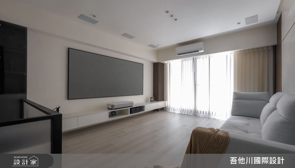 30坪新成屋(5年以下)＿現代風客廳案例圖片＿吾他川室內設計＿吾他川_暮色半宅_苗栗竹南之11