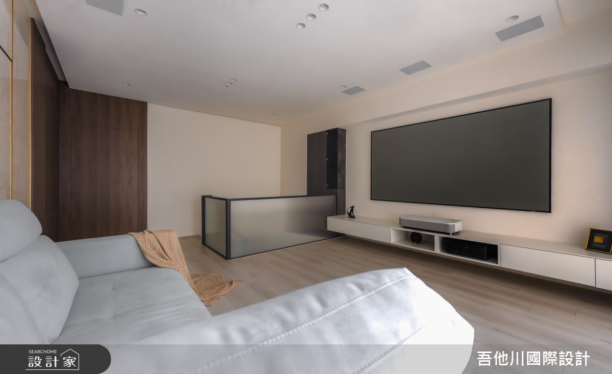 30坪新成屋(5年以下)＿現代風客廳案例圖片＿吾他川室內設計＿吾他川_暮色半宅_苗栗竹南之18