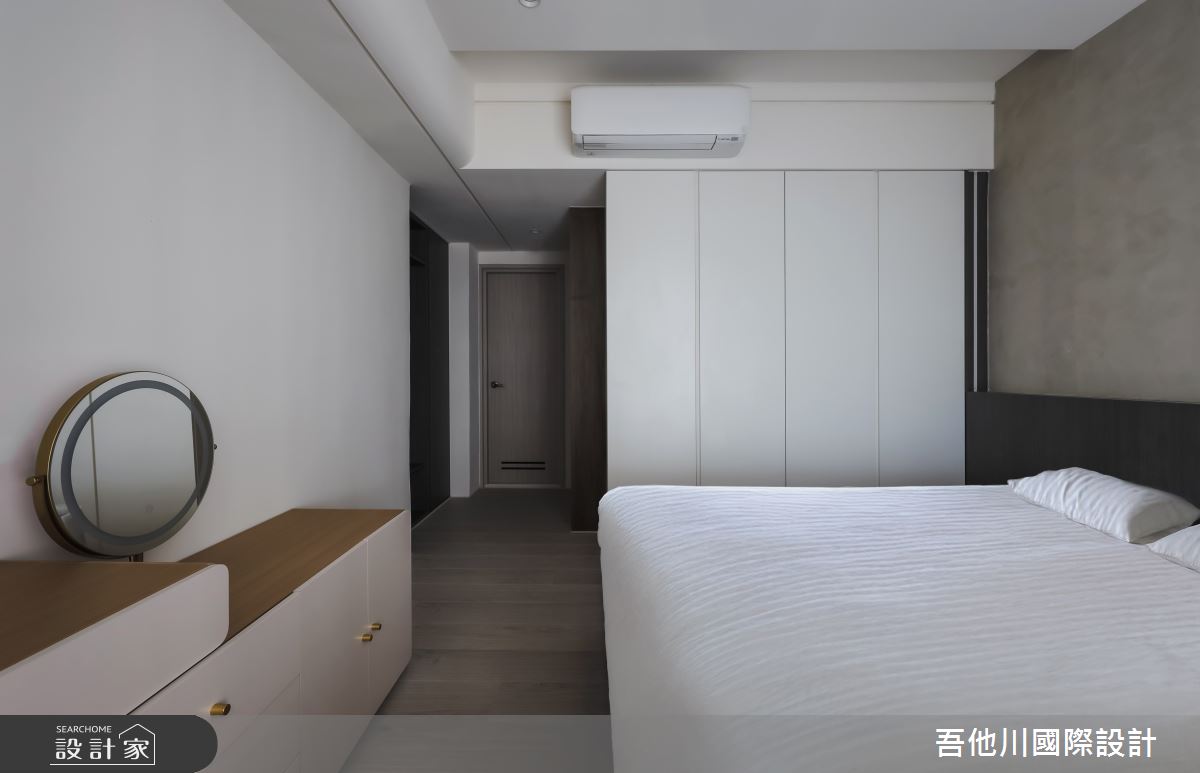 30坪新成屋(5年以下)＿現代風臥室案例圖片＿吾他川室內設計＿吾他川_暮色半宅_苗栗竹南之24