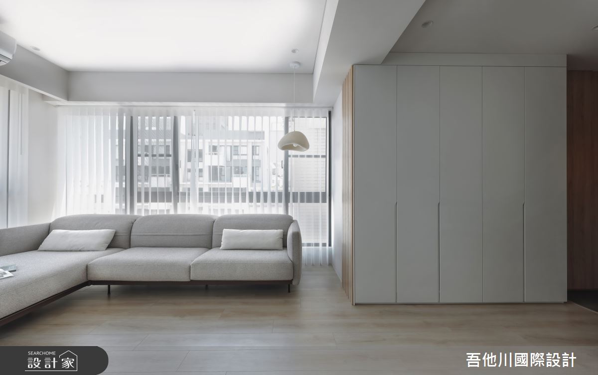 20坪新成屋(5年以下)＿混搭風客廳案例圖片＿吾他川室內設計＿吾他川_白森一居_新竹之12