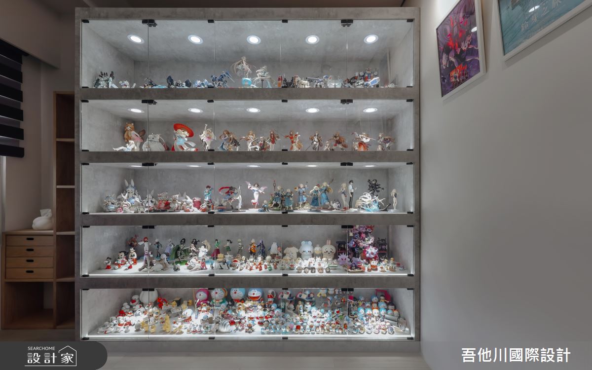 20坪新成屋(5年以下)＿混搭風書房案例圖片＿吾他川室內設計＿吾他川_白森一居_新竹之20