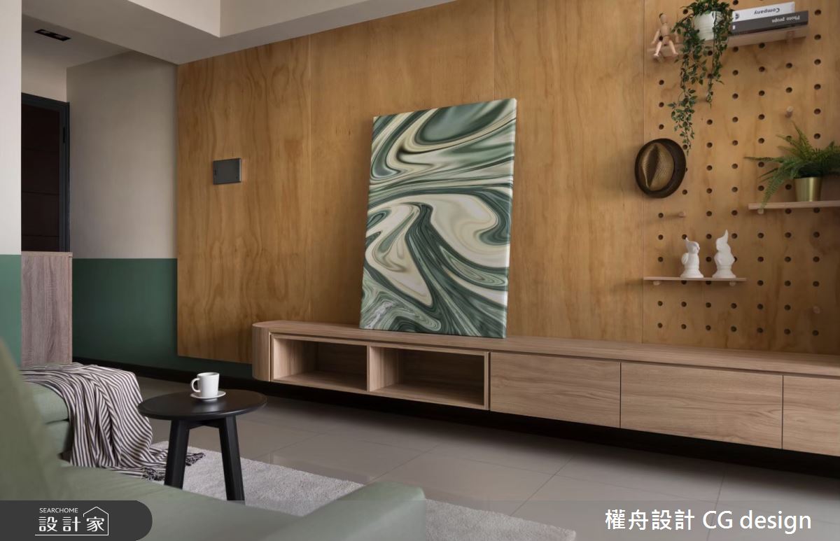 17坪新成屋(5年以下)＿混搭風客廳案例圖片＿權舟室內設計有限公司＿權舟_綠境-板橋.混搭宅之2