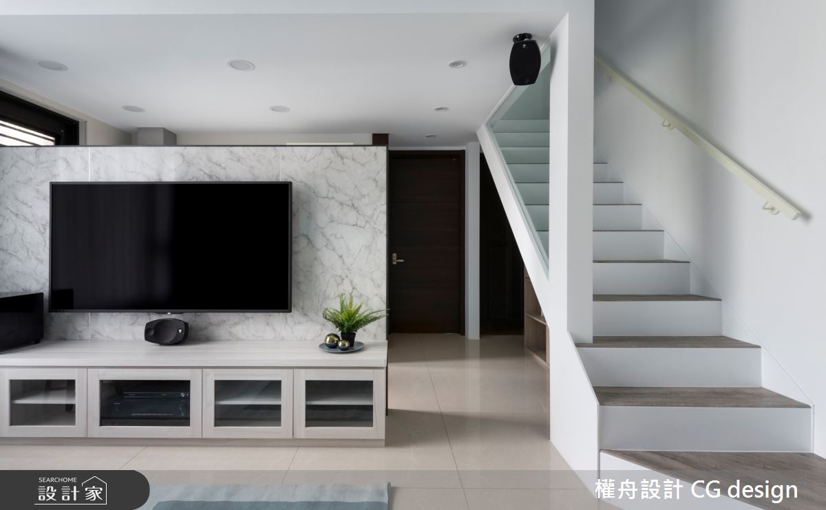 17坪新成屋(5年以下)＿混搭風客廳樓梯案例圖片＿權舟室內設計有限公司＿權舟_C宅-新北.混搭宅之3101