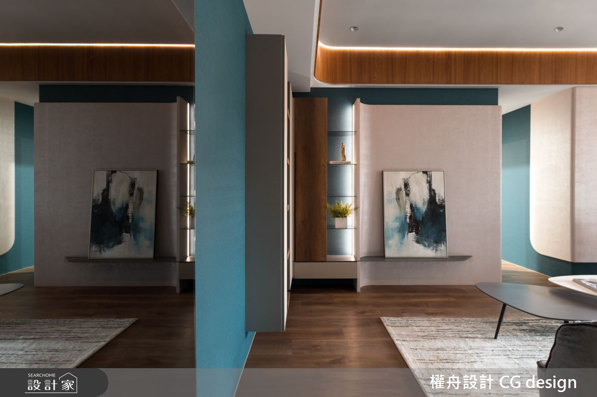 15坪新成屋(5年以下)＿混搭風客廳案例圖片＿權舟室內設計有限公司＿權舟_藍調-五股.混搭宅之2