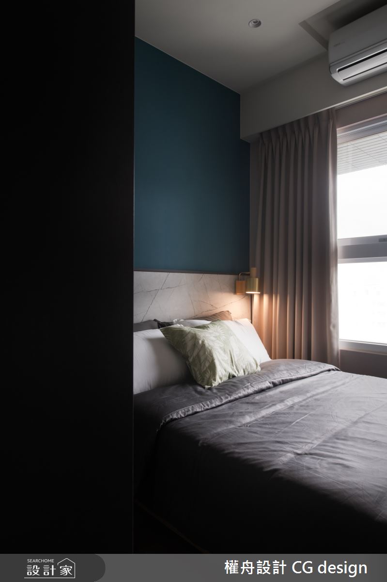 15坪新成屋(5年以下)＿混搭風臥室案例圖片＿權舟室內設計有限公司＿權舟_藍調-五股.混搭宅之9