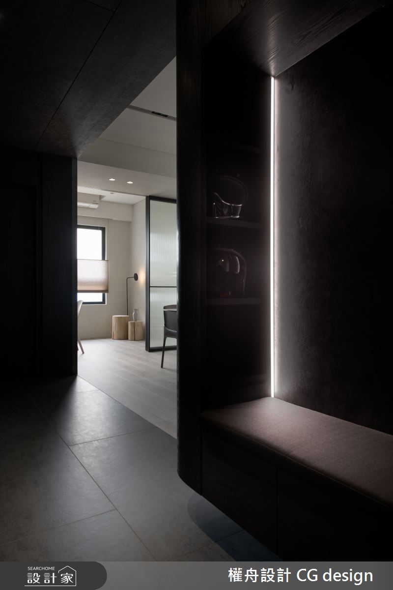 18坪新成屋(5年以下)＿混搭風玄關案例圖片＿權舟室內設計有限公司＿權舟_Endless Phantom-新北.混搭宅之2