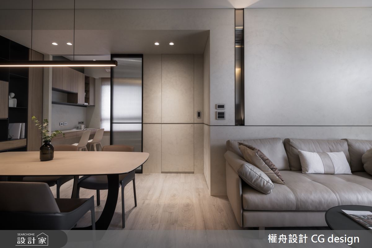 18坪新成屋(5年以下)＿混搭風客廳餐廳書房案例圖片＿權舟室內設計有限公司＿權舟_Endless Phantom-新北.混搭宅之16